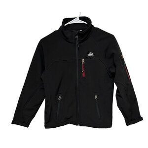Snozu Black Soft Shell Fall Winter Jacket Boys Size M (10/12)